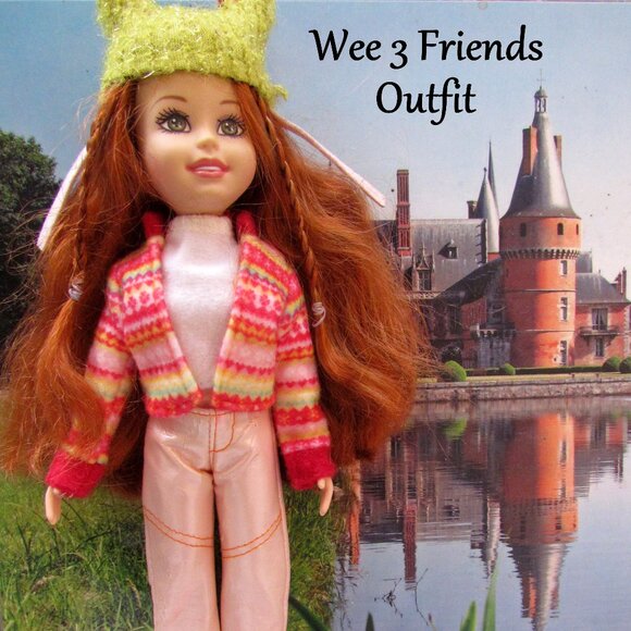 WEE 3 FRIENDS SKATING OUTFIT: WHITE ICE SKATES, COZY JACKET, PANTS, HAT, SO CUTE - Picture 3 of 8